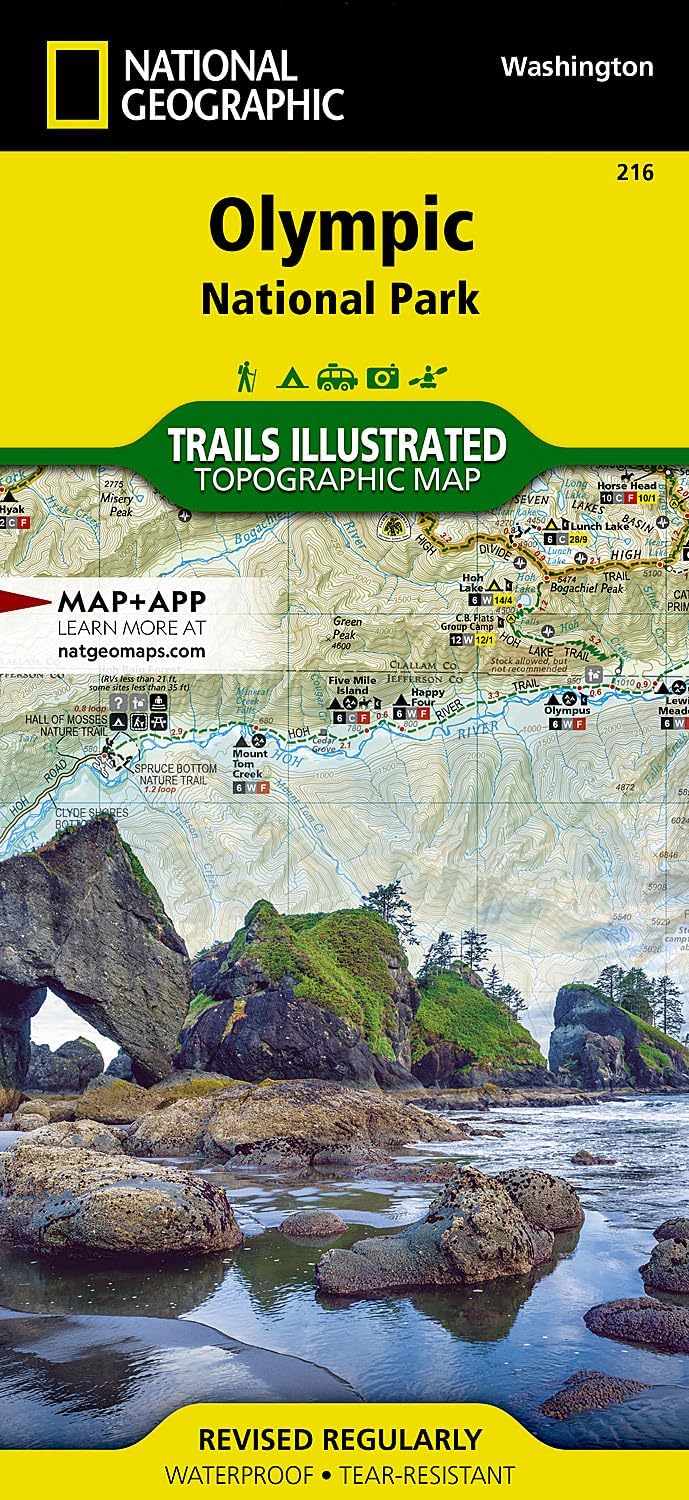Olympic National Park Map (National Geographic Trails Illustrated Map, 216)