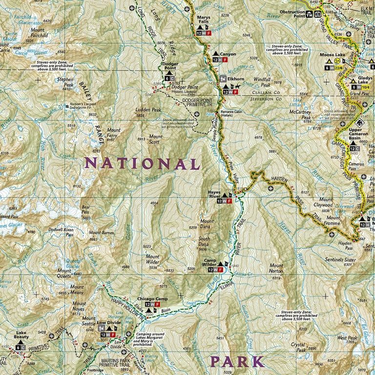 Olympic National Park Map (National Geographic Trails Illustrated Map, 216)