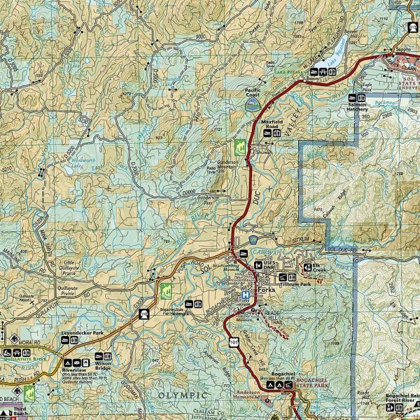Olympic National Park Map (National Geographic Trails Illustrated Map, 216) - Image 3