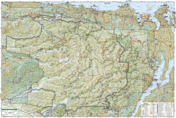 Olympic National Park Map (National Geographic Trails Illustrated Map, 216) - Image 5